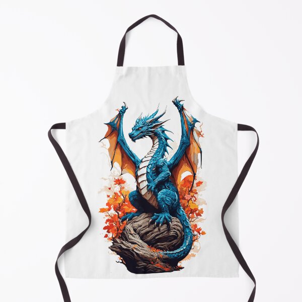 Item preview, MAJESTIC BLUE DRAGON ON TREE TRUNK designed and sold by PETS ABC.