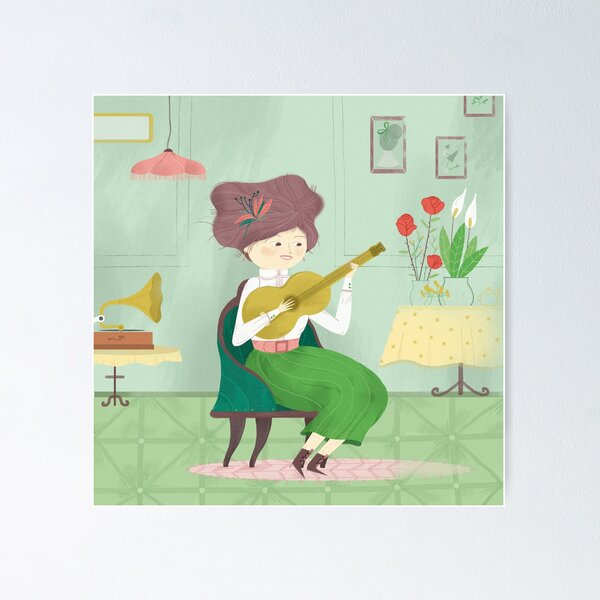 Guitar Girl Poster