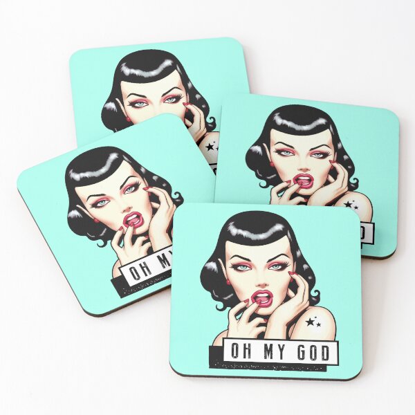 Item preview, OH MY GOD pin-up girl designed and sold by Ursule-art.