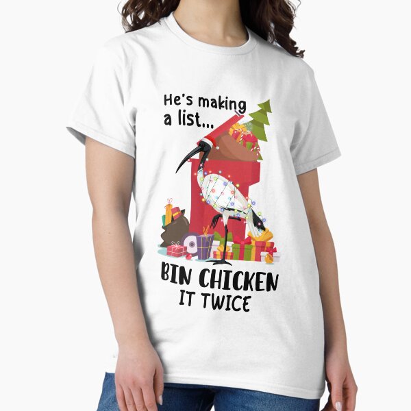 Item preview, Xmas Bin Chicken - He is making a list, bin chicken it twice designed and sold by Pawsitive House.