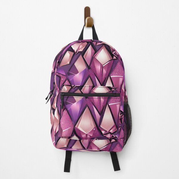 Item preview, Pink and purple glass diamond shape seamless pattern background designed and sold by Jayjaynaenae.