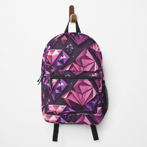 Item preview, Pink and purple glass diamond shape seamless pattern background designed and sold by Jayjaynaenae.