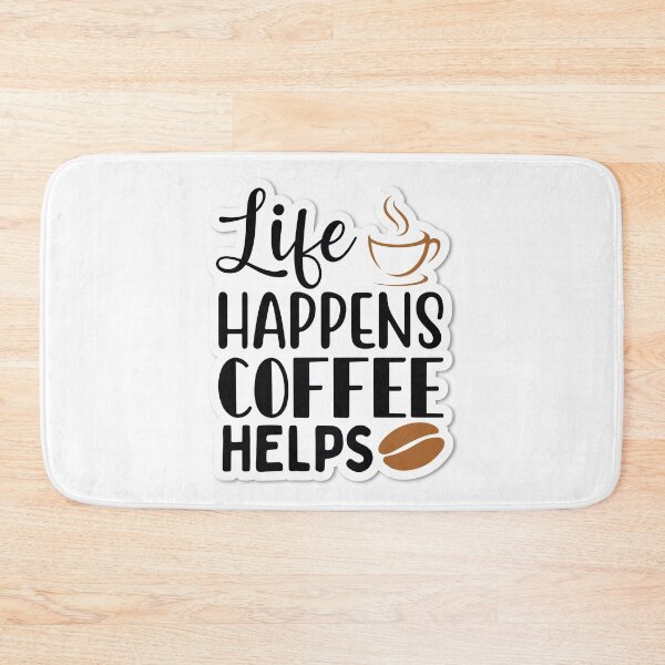 Item preview, Sticker Life Happens Coffee After Helps designed and sold by P2Genies.