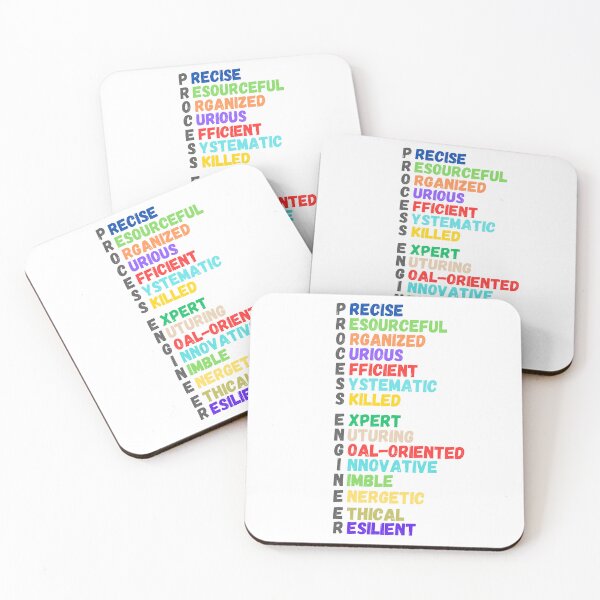 Item preview, Process Engineer Attributes Colorful Tribute Design designed and sold by PapaMikeCrafts.