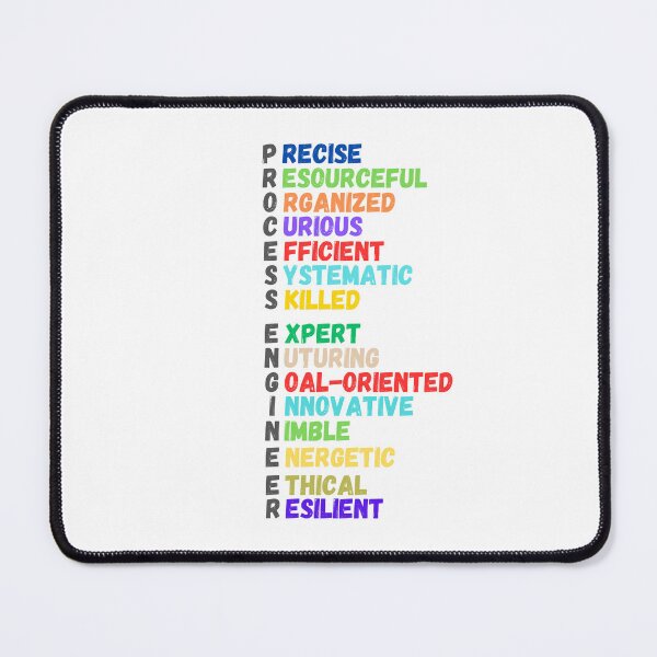 Item preview, Process Engineer Attributes Colorful Tribute Design designed and sold by PapaMikeCrafts.