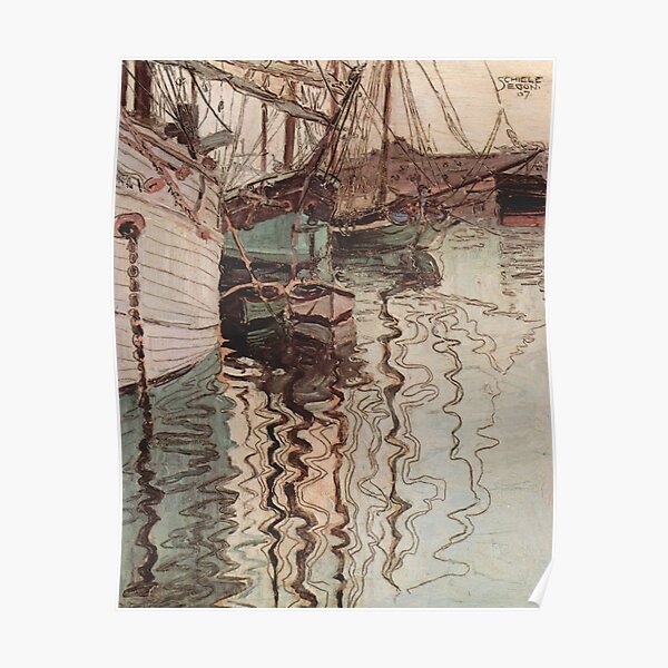Harbor of Trieste-Egon Schiele Poster