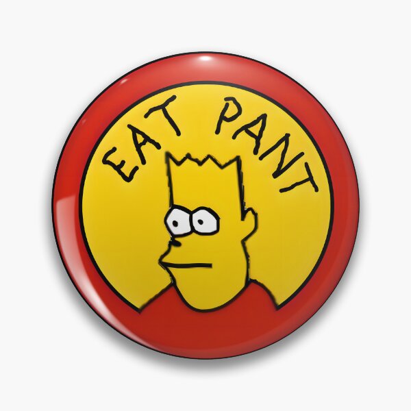 Item preview, Eat pant Bart meme logo draw handwritten designed and sold by ChataMaroon.