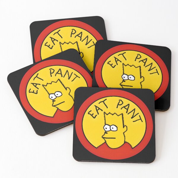 Item preview, Eat pant Bart meme logo draw handwritten designed and sold by ChataMaroon.