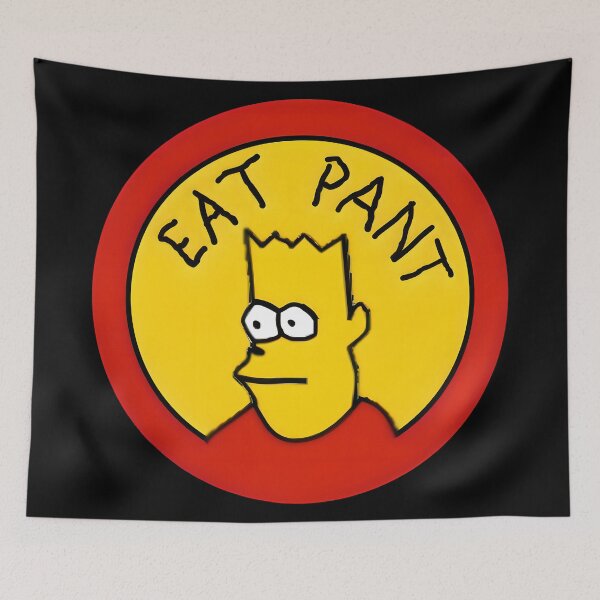 Item preview, Eat pant Bart meme logo draw handwritten designed and sold by ChataMaroon.