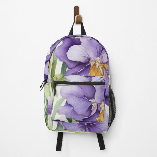 Item preview, purple iris watercolor designed and sold by Geddit Designs.