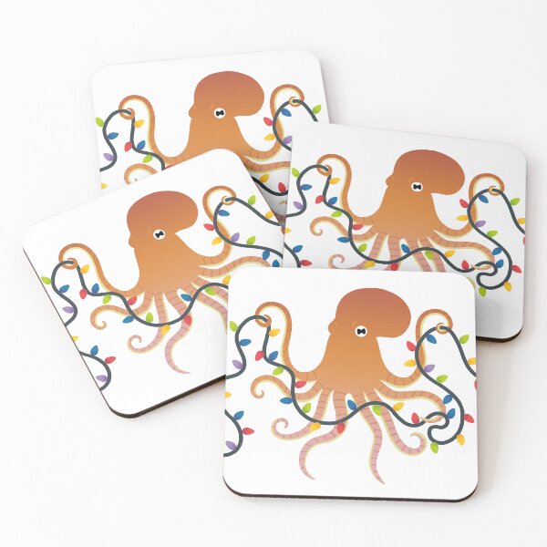 Item preview, Holiday Octopus (no background) designed and sold by DinoDoggie.