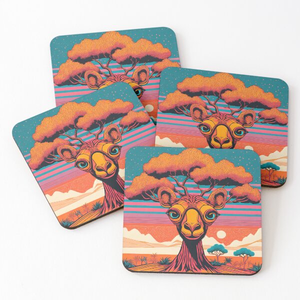 Item preview, Camel Orange Tree in the Desert designed and sold by AiArtsBanana.
