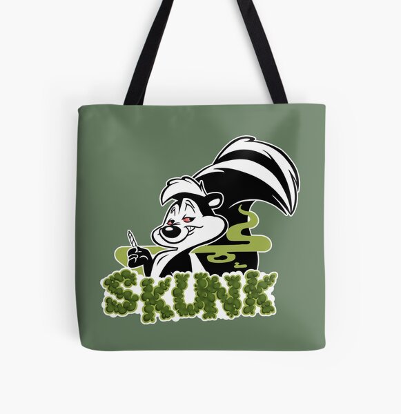 Skunk Posing Grocery Travel Reusable Tote Bag 