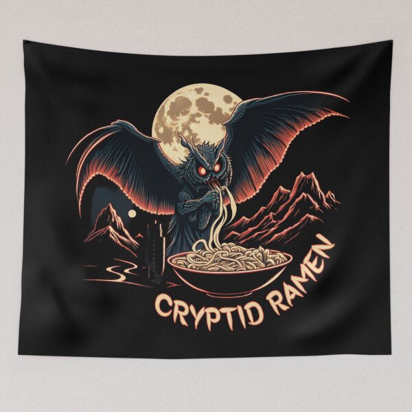 Item preview, Mothman loves ramen designed and sold by SidTastic .