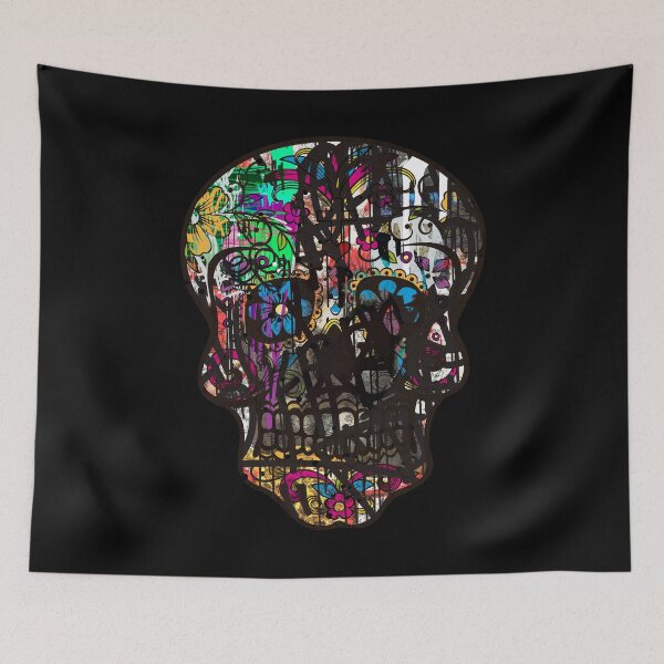 Item preview, Mexican Skull Graffiti II designed and sold by blackink-design.