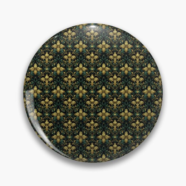 Item preview, Gothic Floral Art - Green Seamless Pattern designed and sold by CodedCraftsShop.