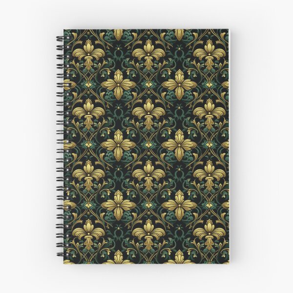 Item preview, Gothic Floral Art - Green Seamless Pattern designed and sold by CodedCraftsShop.