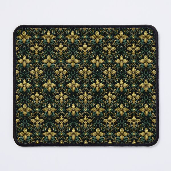 Item preview, Gothic Floral Art - Green Seamless Pattern designed and sold by CodedCraftsShop.