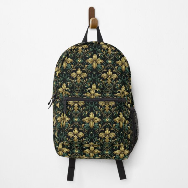 Item preview, Gothic Floral Art - Green Seamless Pattern designed and sold by CodedCraftsShop.