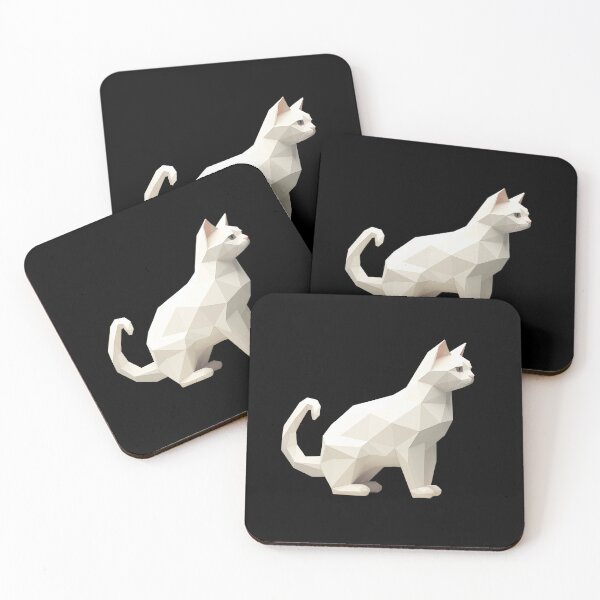 Item preview, white cat designed and sold by hola-zzoi.