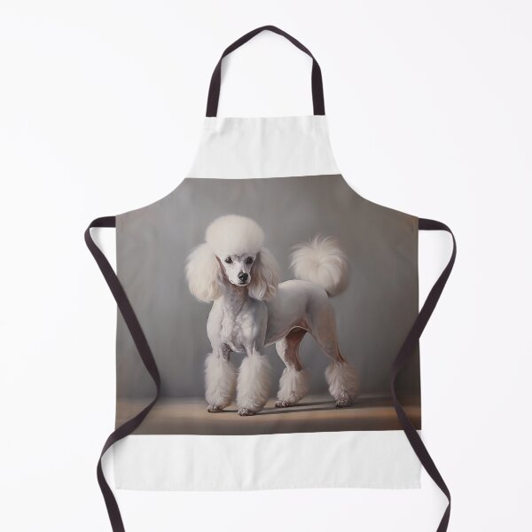 Item preview, White Poodle portrait designed and sold by PetsArt.