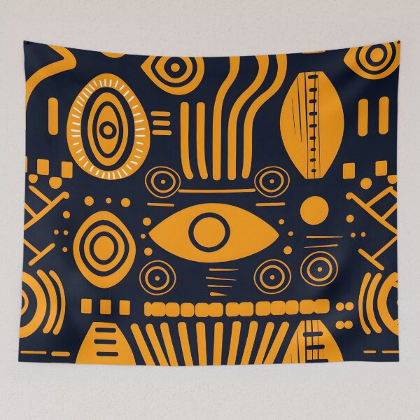 Item preview, African-Inspired Pattern - Vibrant Cultural Design - Versatile Print" designed and sold by SRdigitaz.
