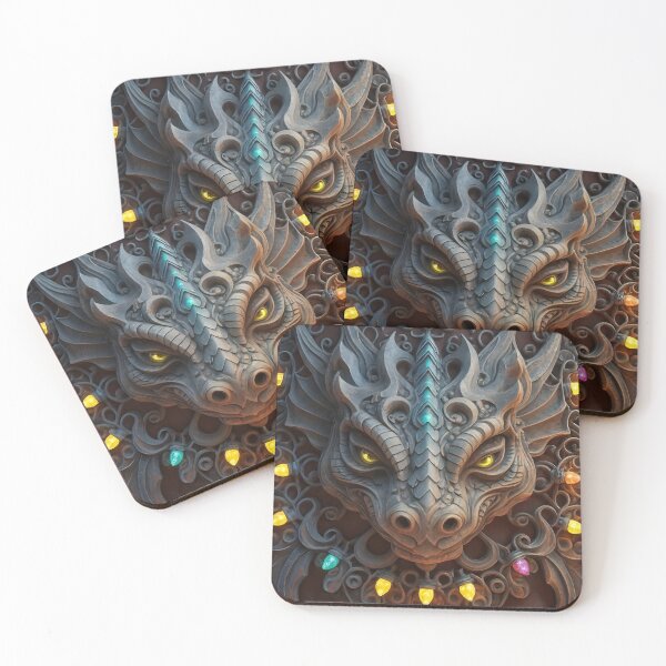 Item preview, Festive Gargoyle Dragon With Lights designed and sold by DragonRealms.