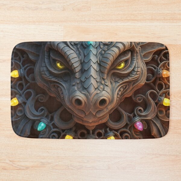 Item preview, Festive Gargoyle Dragon With Lights designed and sold by DragonRealms.