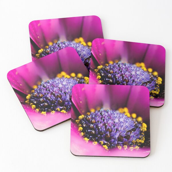 Item preview, Macro photography of a purple cape daisy designed and sold by Giuseppe Cammino.