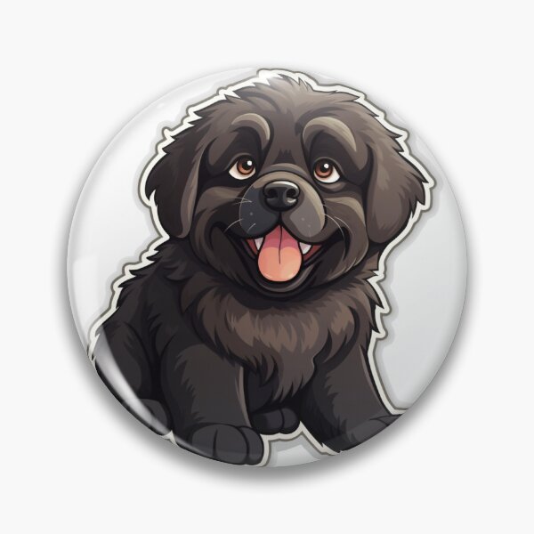 Item preview, Newfoundland Majesty - Cartoon Dog Portrait designed and sold by PureGlee.