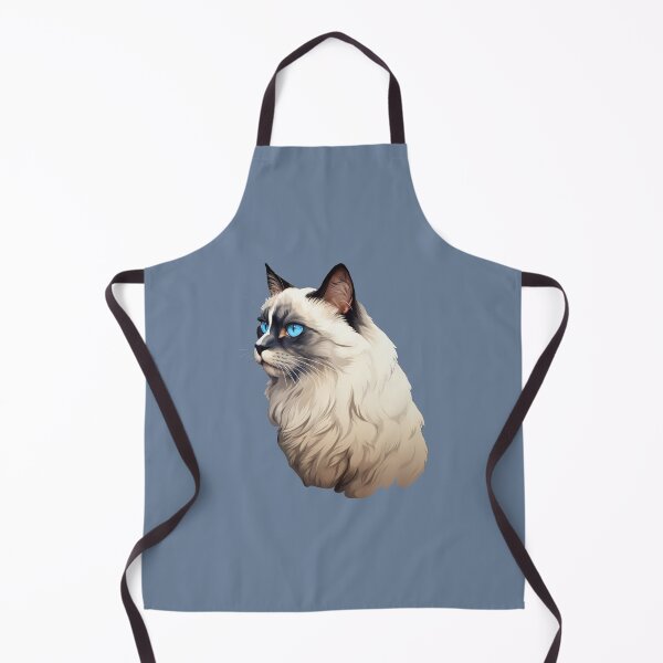 Item preview, Thoughtful Serenity - Ragdoll Cat Profile in Digital Painting designed and sold by solrevolver.