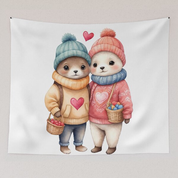 Item preview, seal in love with heart in hand designed and sold by wplamkung.