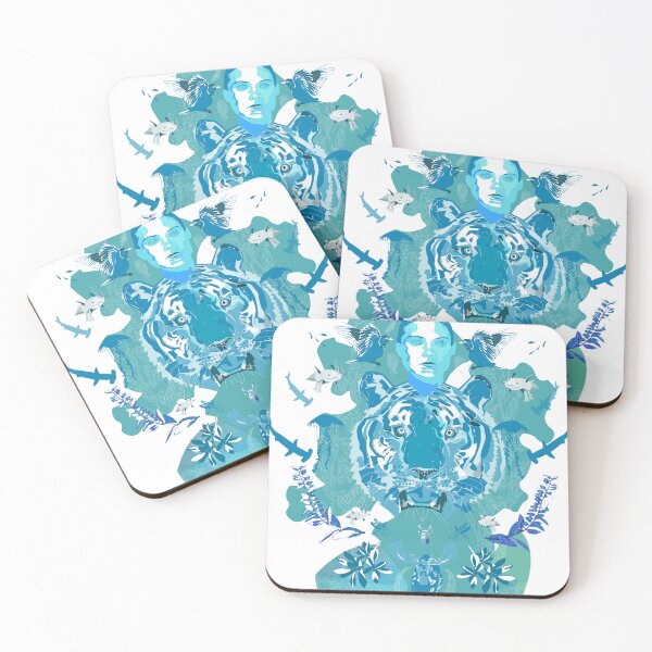 Item preview, Eco Warrior Tiger Animals Aqua IIllustration designed and sold by Elluse.