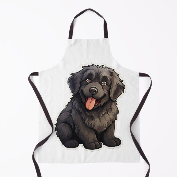 Item preview, Quirky Newfoundland Charm - Cartoon Dog Portrait designed and sold by PureGlee.