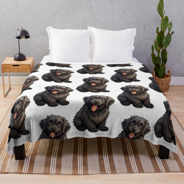 Item preview, Quirky Newfoundland Charm - Cartoon Dog Portrait designed and sold by PureGlee.