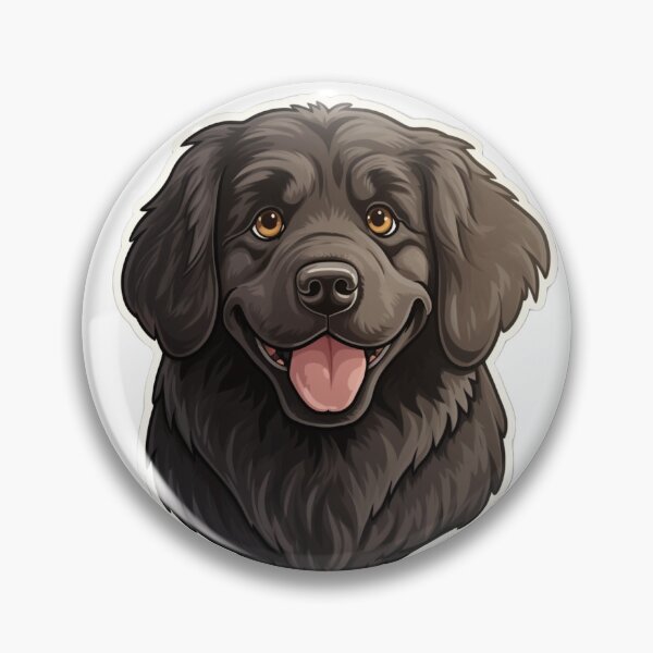 Item preview, Newfoundland Elegance - Cartoon Dog Portrait designed and sold by PureGlee.