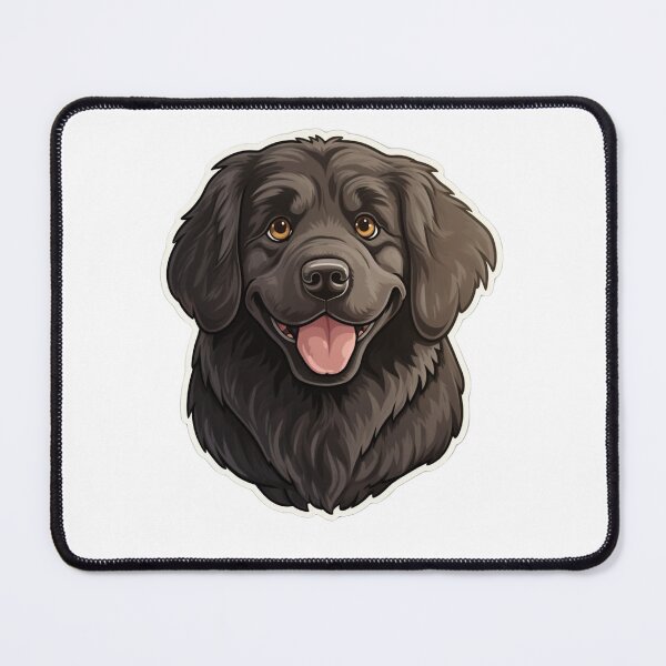 Item preview, Newfoundland Elegance - Cartoon Dog Portrait designed and sold by PureGlee.