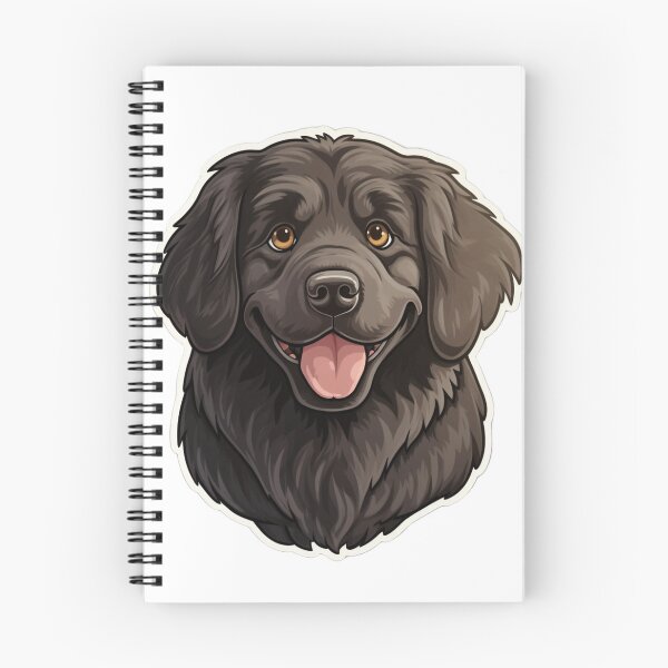 Item preview, Newfoundland Elegance - Cartoon Dog Portrait designed and sold by PureGlee.