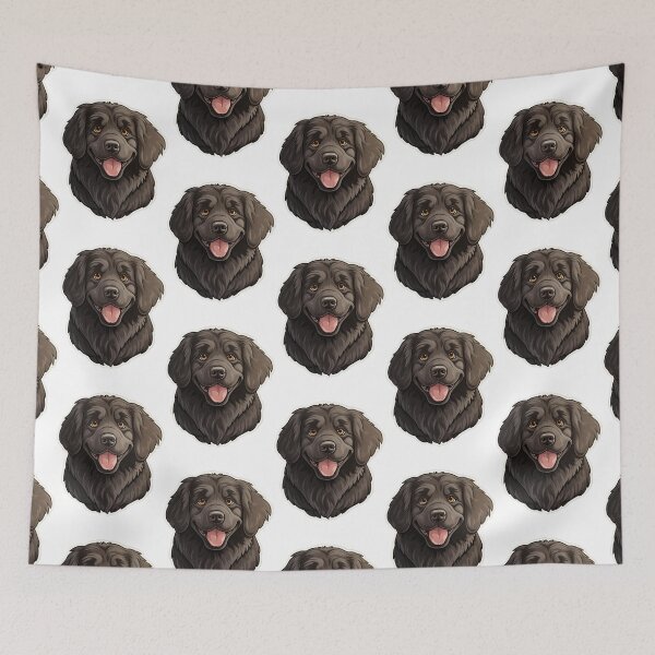 Item preview, Newfoundland Elegance - Cartoon Dog Portrait designed and sold by PureGlee.
