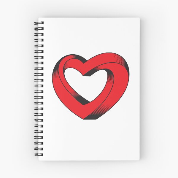 Item preview, impossibly twisted heart  designed and sold by close-up.biz.