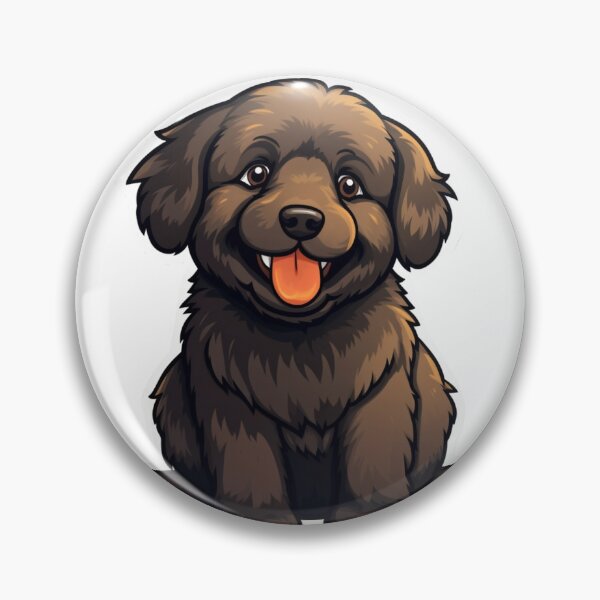 Item preview, Whimsical Newfoundland Essence - Cartoon Dog Art designed and sold by PureGlee.