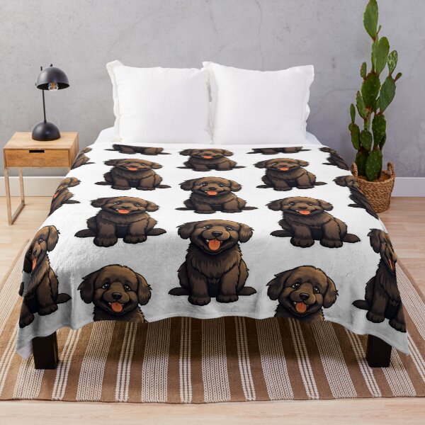 Item preview, Whimsical Newfoundland Essence - Cartoon Dog Art designed and sold by PureGlee.
