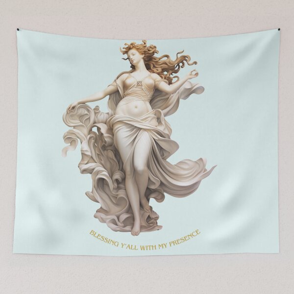 Item preview, Renaissance Meme of Goddess Persephone Lore Olympus Fanart designed and sold by TheLocoShop.
