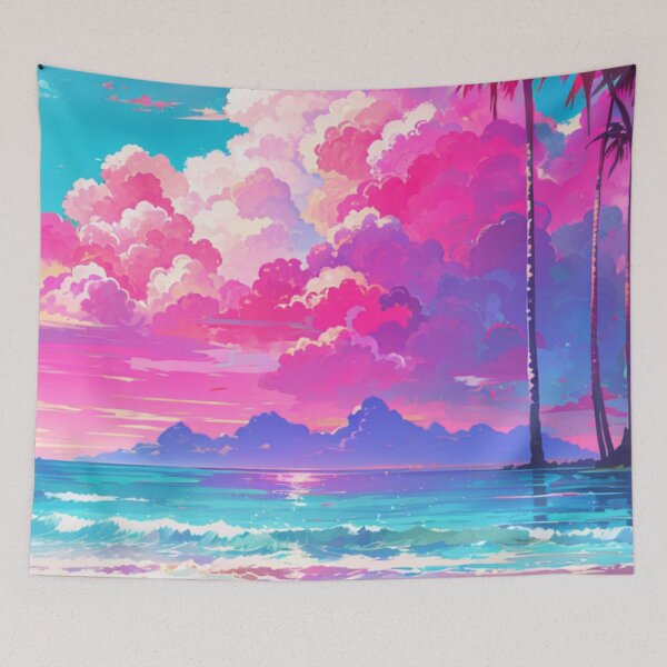 Item preview, 003 Colorful Beach Landscape designed and sold by Alexis Art Collection.