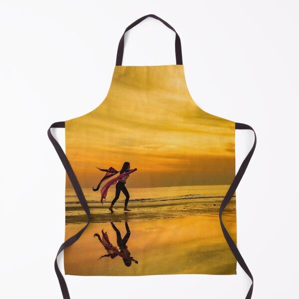 Item preview, A ballerina running towards freedom in a peaceful sunset designed and sold by fotoryum.