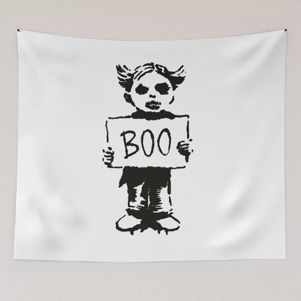 Item preview, Boo Protestor - Black Version designed and sold by SorryFrog.