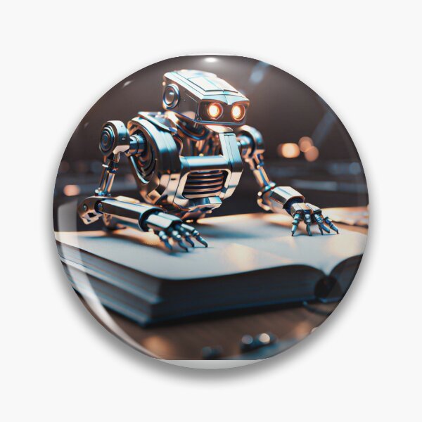 Item preview, Robot studying AI designed and sold by Giuseppe Pellegrino.