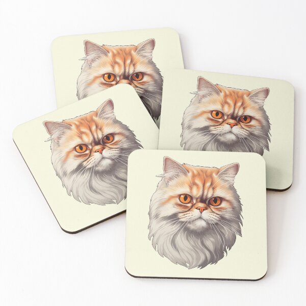 Item preview, Serene Elegance - Persian Cat in Detailed Illustration designed and sold by solrevolver.