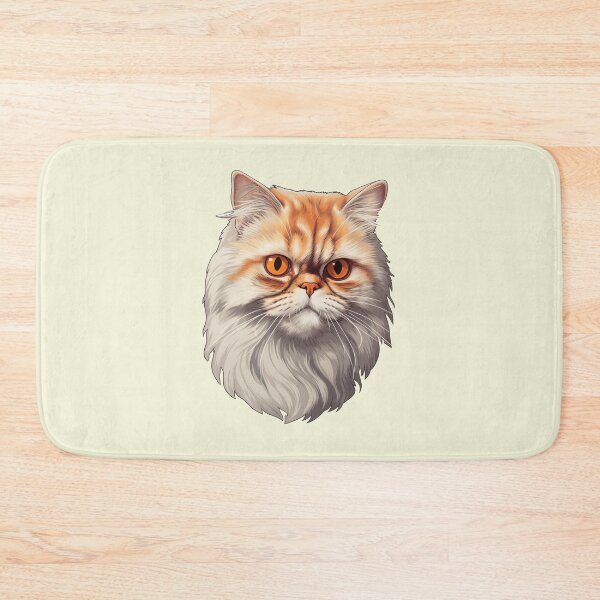 Item preview, Serene Elegance - Persian Cat in Detailed Illustration designed and sold by solrevolver.