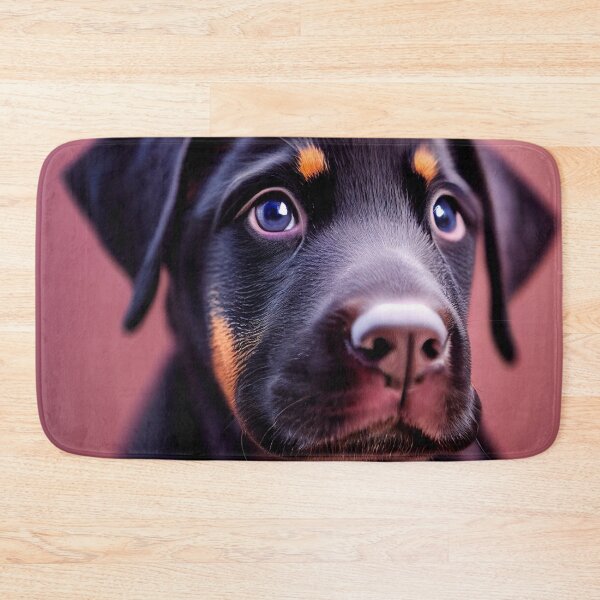 Item preview, Pawsitively Adorable, cute dobermann puppy portrait designed and sold by EmeraldeaArt.